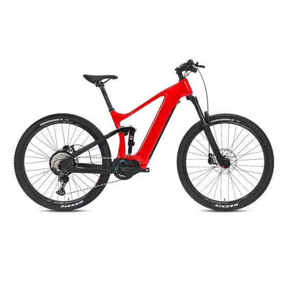 48V 15ah Carbon Fiber 250W MID Drive Full Suspension Bafang Emtb Electric Mountain Bike